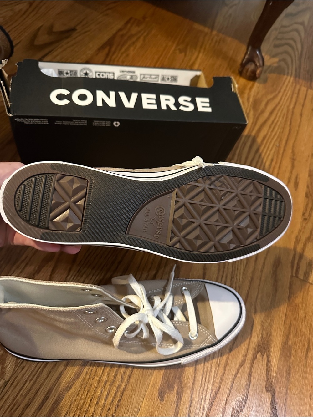 Unisex converse sneakers vintage taupe - Picture 2 of 4